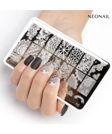 Neonail Stamping Plate 10 - Premium Nail Art Stencil for Stunning Designs & French Nails | International Shipping - Buy Online on GoSupps.com