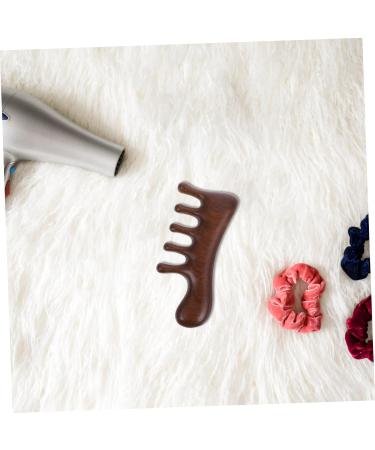 Collbath Sandalwood Ridge Broad Comb - Best Curly Hair Pickup & Scalp Massage Comb for Men | Natural Wood Hair Care - Buy Online on GoSupps.com