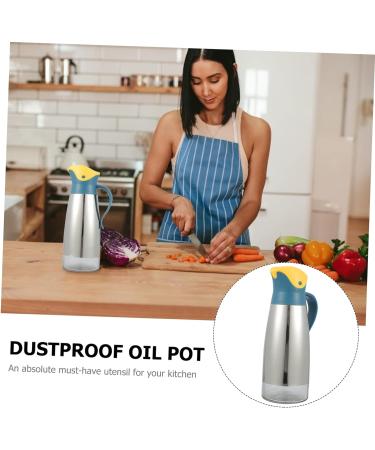Milisten 2 Pcs Lecythus Large Capacity Oil Bottle Metal Oil Bottle Car Stickers Automatic Oil Bottle Soy Sauce Pot Metal Oil Cruet Olive Oil Condiment Oil Bottle Oil Rack Barbecue Glass 9X9CMx2pcs Yellowx2pcs - Buy Online on GoSupps.com