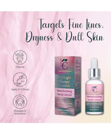 KC Republic LED Mask Therapy Moisturizing Facial Serum with Vitamin C Niacinamide & Hyaluronic Acid 30ml (1.01 fl. oz) Deep Hydration Firming & Anti-Aging for All Skin Types - Buy Online on GoSupps.com