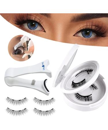 Magnetic Eyelashes Natural Look Eyelashes Magnetic Lashes Magnetic Lashes with Applicator Easy to Wear and Magnetic Lashes Reusable False Eyelashes - Buy Online on GoSupps.com
