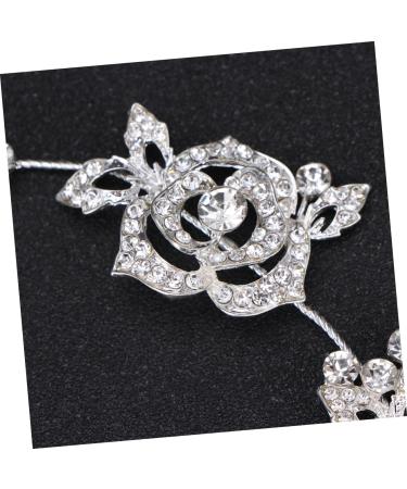 MAGICLULU Floral Rhinestone Hair Pin Hair Comb Long Issue Card Bride - Buy Online on GoSupps.com