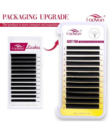 Self-Fleeting Volume Eyelashes - Easy Fan Lashes DD Curl 0.05mm 8-14mm 12 Rows - Light Fanning Eyelash Extensions - Buy Online on GoSupps.com
