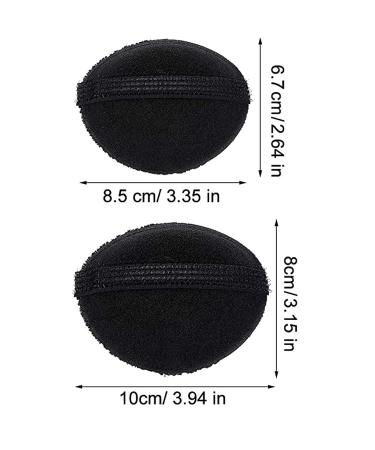 Buy 2-Pack Invisible Fluffy Hair Clips & Puff Pillows - Perfect Hair Accessories for Women & Girls (Black 2 Sizes) - Buy Online on GoSupps.com
