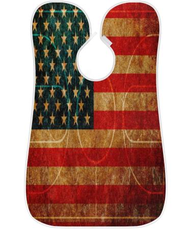 Beard Bib Apron for Men | Waterproof Hair Catcher & Grooming Cape | USA Flag Basketball Design - Buy Online on GoSupps.com