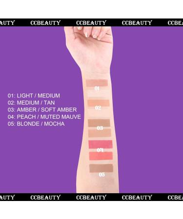 CCbeauty Cream Highlight and Contour Stick - Dual-Ended Contouring Highlighter Stick - Medium/Tan CC02 - 1 count - Buy Online on GoSupps.com