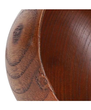 Premium Wooden Shaving Bowl for Men - Wide Mouth Soap Mug & Brush Holder | Perfect Gift for Father's Day - Buy Online on GoSupps.com