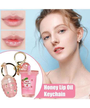  G n rique Lip Gloss Makeup - Long Lasting Lip Tint Moisturizing Formula Milk Tea Shaped Key Fob Smooth Primer Base Beauty Cosmetics for Daily Use  - Buy Online on GoSupps.com
