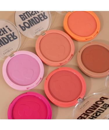 Powder Blush for Face Cheek Blush Blendable Lightweight Pink Blush Palette Contour and Highlight Natural Matte Glow Blush Highly Pigmented Face Blush - Buy Online on GoSupps.com
