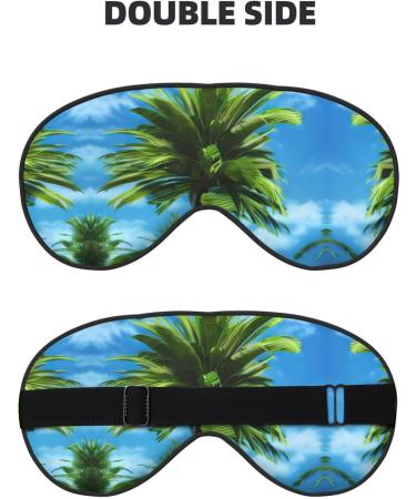 Buy SSIMOO Summer Palm Tree Sleep Mask - Adjustable Breathable Fashionable Eye Mask for Comfortable Sleep | International Shipping Available - Buy Online on GoSupps.com