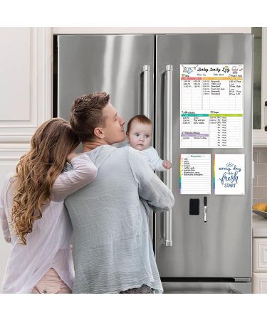 Newborn Baby & Toddler Log Tracker Whiteboard - Reusable Daily Planner for Feeding, Sleep, Diaper Changes & Activities - Buy Online on GoSupps.com