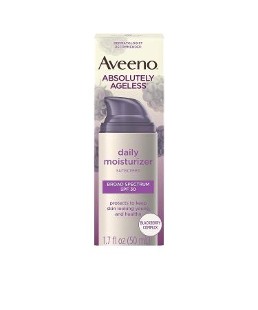 Aveeno Absolutely Ageless Anti-Wrinkle Facial Moisturizer SPF 30 with Blackberry Complex, Vitamins C & E - 1.7 fl. oz - Buy Online on GoSupps.com