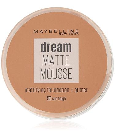 Maybelline New York Dream matte Mousse SPF 15-48 Sun Beige 18 ml (Pack of 1) 48 Sun Beige