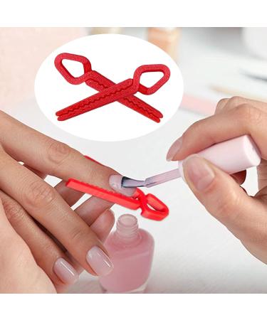  Stronrive Nail Polish Protector Set of 5 Nail Colouring Clips Reusable Leak-Proof Manicure Clip 3D Printed for Home Travel Daily Evening - Buy Online on GoSupps.com