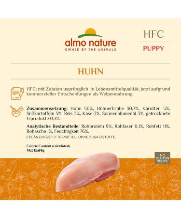 Almo Nature HFC Natural Wet Dog Food with Chicken - 280g (12 Pack) | Premium Quality International Shipping Available - Buy Online on GoSupps.com