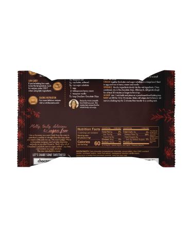 ChocZero Dark Chocolate Chips - Sugar Free, Low Carb, Keto Friendly, Gluten Free - 7 oz (Pack of 2) - Perfect for Baking Keto Diet Cookies and Desserts - Buy Online on GoSupps.com