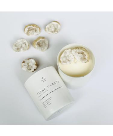 Crystal Candle | Clear Quartz GEODE