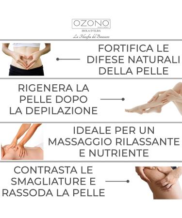 OZONO H&B - Univeselle Body Oil with Ozonized Oil - MADE IN ITALY (200 ml) - Buy Online on GoSupps.com