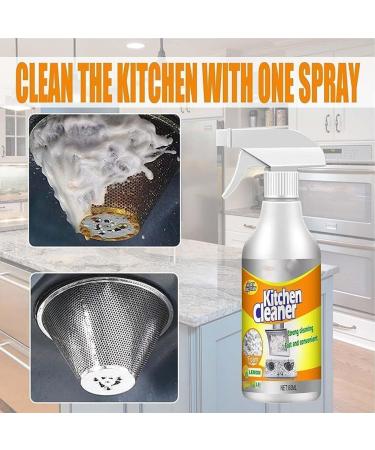 Kitchen Foam Cleaner Multi-Purpose Foam Cleaner All-Purpose Kitchen Pots and Pan Cleaner Kitchen Grease Cleaner Spray Heavy Oil Stain Cleaning Spray For Kitchen (2PCS) - Buy Online on GoSupps.com