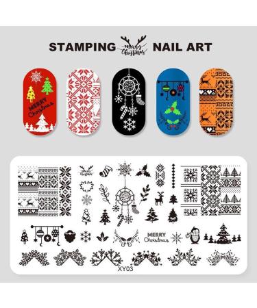 Shop Nail Art for Women | Stainless Steel Nail Stamp Plates | DIY Christmas Tree Designs | Unlimited Selection for Stunning Manicures - Buy Online on GoSupps.com