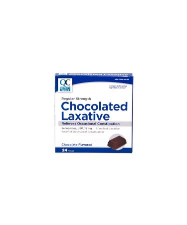 Quality Choice Regular Strength Chocolate Laxative 24 Count Each (1) - Buy Online on GoSupps.com