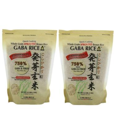 GABA - Sprouted Brown Rice 2.0kg (4.4 LB) bag 4.4 Pound (Pack of 1)