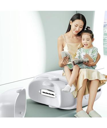 Automatic Nail Trimmer Electric Automatic Nail Clipper with Light Fingernail Cutter Nail Scraps Storage Rechargeable Safety Fingernail Trimmer for Kids Seniors Adult (White) - Buy Online on GoSupps.com