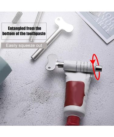 8-Piece Metal Toothpaste Squeezer Set | Stainless Steel Tube Squeezer | Bathroom Essential for Easy Toothpaste Use - Buy Online on GoSupps.com