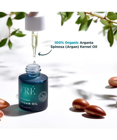 Organic Argan Oil by FRE Skincare - For Hair, Skin & Nails - Cold Pressed Carrier Oil - Stimulate Growth & Moisturize - Moroccan Beauty Secret - Buy Online on GoSupps.com