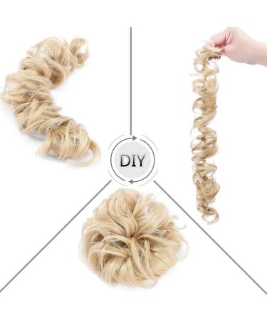 SEGO Lang Hair Part Extensions - Real Hair Messy Bun Tie Voluminous Urban Hairstyles - Middle Blond #24 (32g) - Buy Online on GoSupps.com