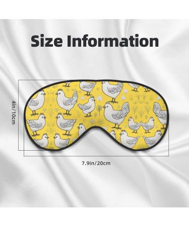 Yellow Chicken Soft Sleep Eye Mask | Breathable Eye Patch for Women | Ideal for Travel & Relaxation - Buy Online on GoSupps.com