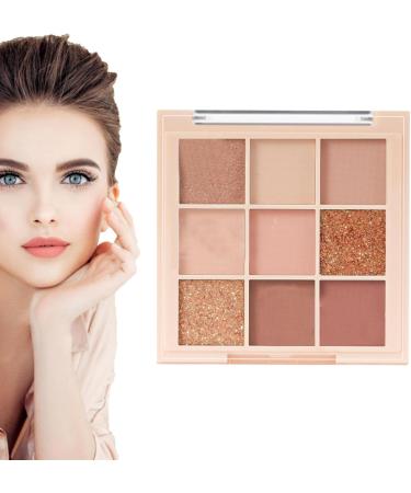 Palettede maquillage fard paupi res | d'ombres paupi res mates imperm ables de 9 couleurs Paillettes hautement pigment es de maquillage paillettes mates de luxe longue dur e p 7184-02# Milk tea crushed ice - Buy Online on GoSupps.com