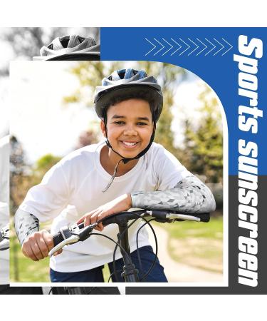Xuhal Kids Arm Compression Sleeves - 10 Pairs | UV Sun Protection & Cooling | Dark Color - Buy Online on GoSupps.com