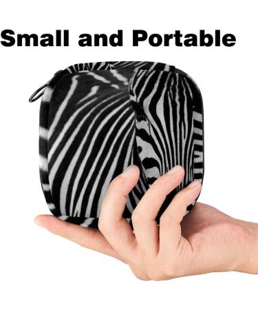 Women's Zebra Menstrual Cup Storage Bag - Portable Bandages & Napkin Pocket for Girls & Teens - Buy Online on GoSupps.com