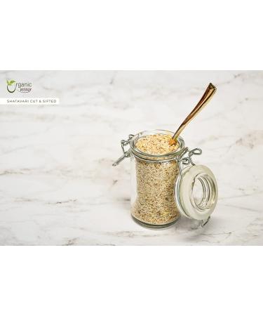 Organic Way Dried Shatavari Cut & Sifted (Asparagus racemosus) - Organic & Kosher Certified | Raw Vegan Non GMO & Gluten Free | USDA Certified | Origin - India (1LBS / 16Oz) 16 Oz - Buy Online on GoSupps.com