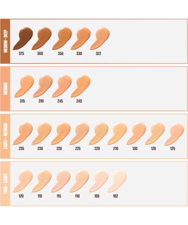 Maybelline New York Fit Me Dewy + Smooth Fond de Teint Beige Clair 1 Fl Oz (1 Pcs) - Buy Online on GoSupps.com