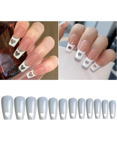 Square Fake Nails 504 Piece Square Press On Nails Full Cover Acrylic Nails False Nails 12-Sizes Nail Art Nail Supplies Artificial Nail Tips Almond/short Square Artificial Nail Tip White - Buy Online on GoSupps.com