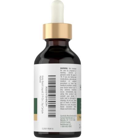 Carlyle Holy Basil Tincture | 2 Fl Oz | Liquid Extract Supplement | Tulsi Leaf | Vegetarian Drops | Non-GMO Gluten Free - Buy Online on GoSupps.com