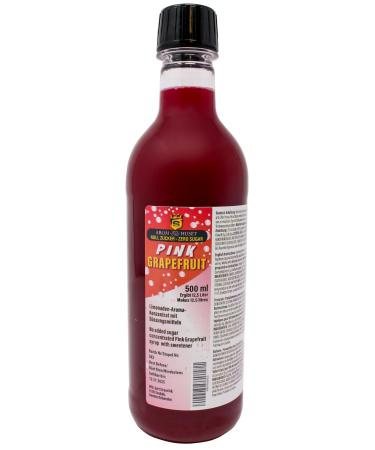 Zero beverage syrup | 500 ml makes 12.5 liters (Pink Grapefruit)