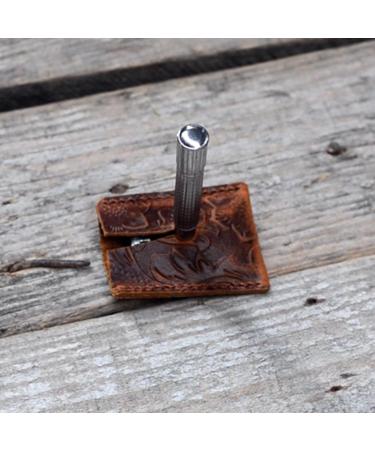 JJNUSA Handmade Leather Travel Pouch | Minimalist Case for Double Edge Razor | Perfect Travel Cover for Men - Buy Online on GoSupps.com