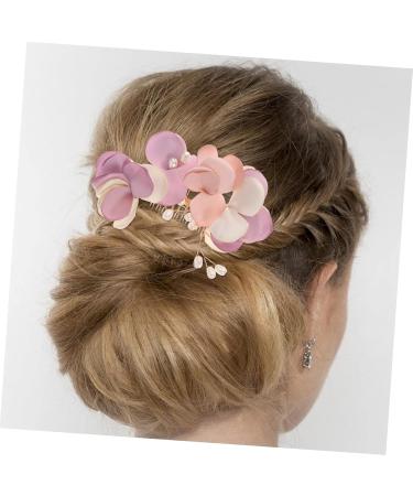 FRCOLOR Headgear for the bride decorative hair combs hair accessories for bridesmaids wedding hair clips for brides flower hair pins made of artificial flowers flower pearl side comb - Buy Online on GoSupps.com