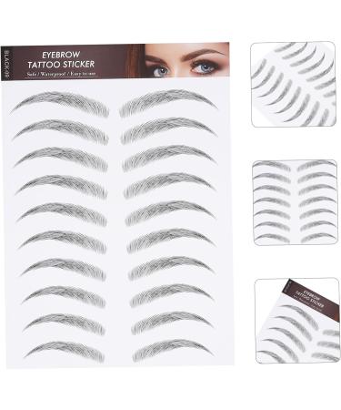 DRESSOOS 12 Sheets Waterproof Eyebrow Stickers Makeup Eyebrow Transfers Eyebrow Transfer Stickers 3d Template - Buy Online on GoSupps.com