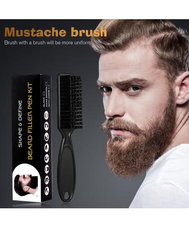 Dark Brown Beard Pencil Filler for Men - Waterproof & Sweatproof - Natural Coverage Mustache Kit for Thickening & Styling - Buy Online on GoSupps.com