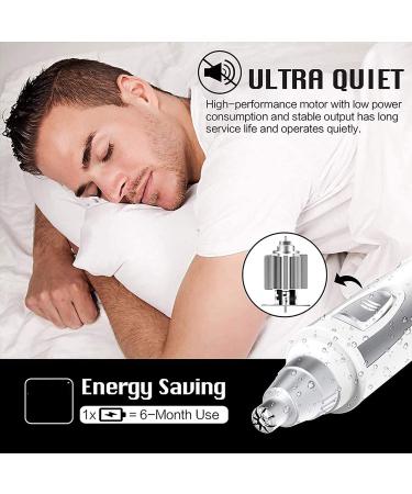 Professional Ear & Nose Hair Trimmer - Painless Battery-Operated Clipper for Men & Women | IPX7 Waterproof Design & Dual Edge Blades - Buy Online on GoSupps.com