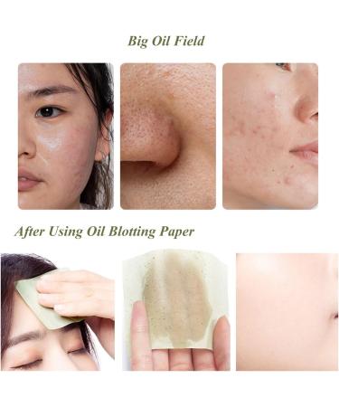 600 Sheets Green Tea Face Blotting Papers Oil Absorbing Sheets Oil Control Paper for Oily Skin Care - Buy Online on GoSupps.com