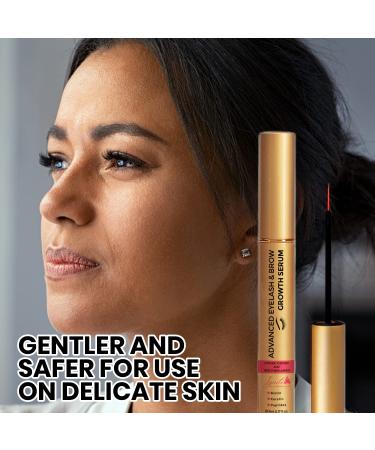 Advanced Eyelash & Brow Growth Serum - 6 month Supply for Length, Volume & Thickness | Biotin, Peptides, Keratin | Promotes Lush, Healthy & Thick Lashes - Buy Online on GoSupps.com