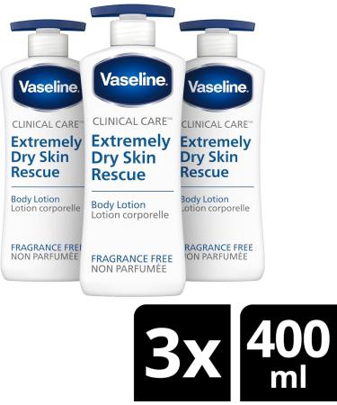 Vaseline Clinical Care Body Lotion deep moisturizer for dry skin Extremely Dry Skin Rescue 100% improvement of skin moisture 400 ml 3 count - Buy Online on GoSupps.com