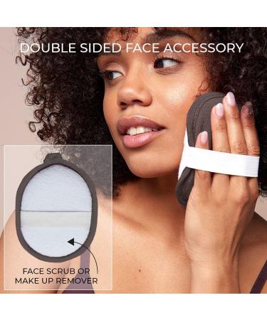 The Official Renaissance Glove Deep Exfoliating Kit with Body Mitt and Face scrub Accessory for the bath by Daniele Henkel Vegan natural premium quality for all skin types Urban Grey - Buy Online on GoSupps.com