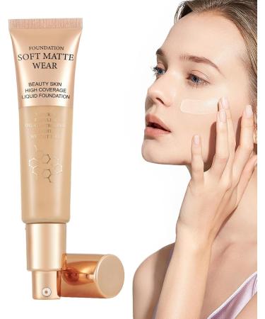 Liquid foundation color color-changing foundation light spectrum waterproof 30ml medium to full coverage SPF50+ long-lasting and durable for women - Buy Online on GoSupps.com