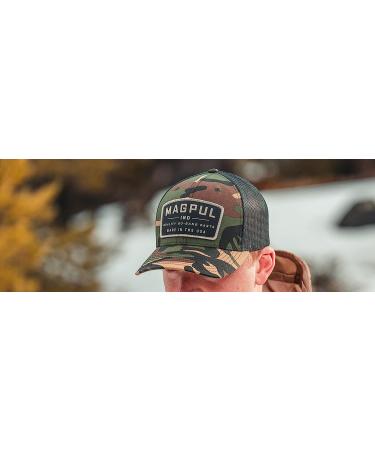 Magpul Trucker Hat Snap Back Baseball Cap - Woodland Camo | One Size Fits Most - Buy Online on GoSupps.com